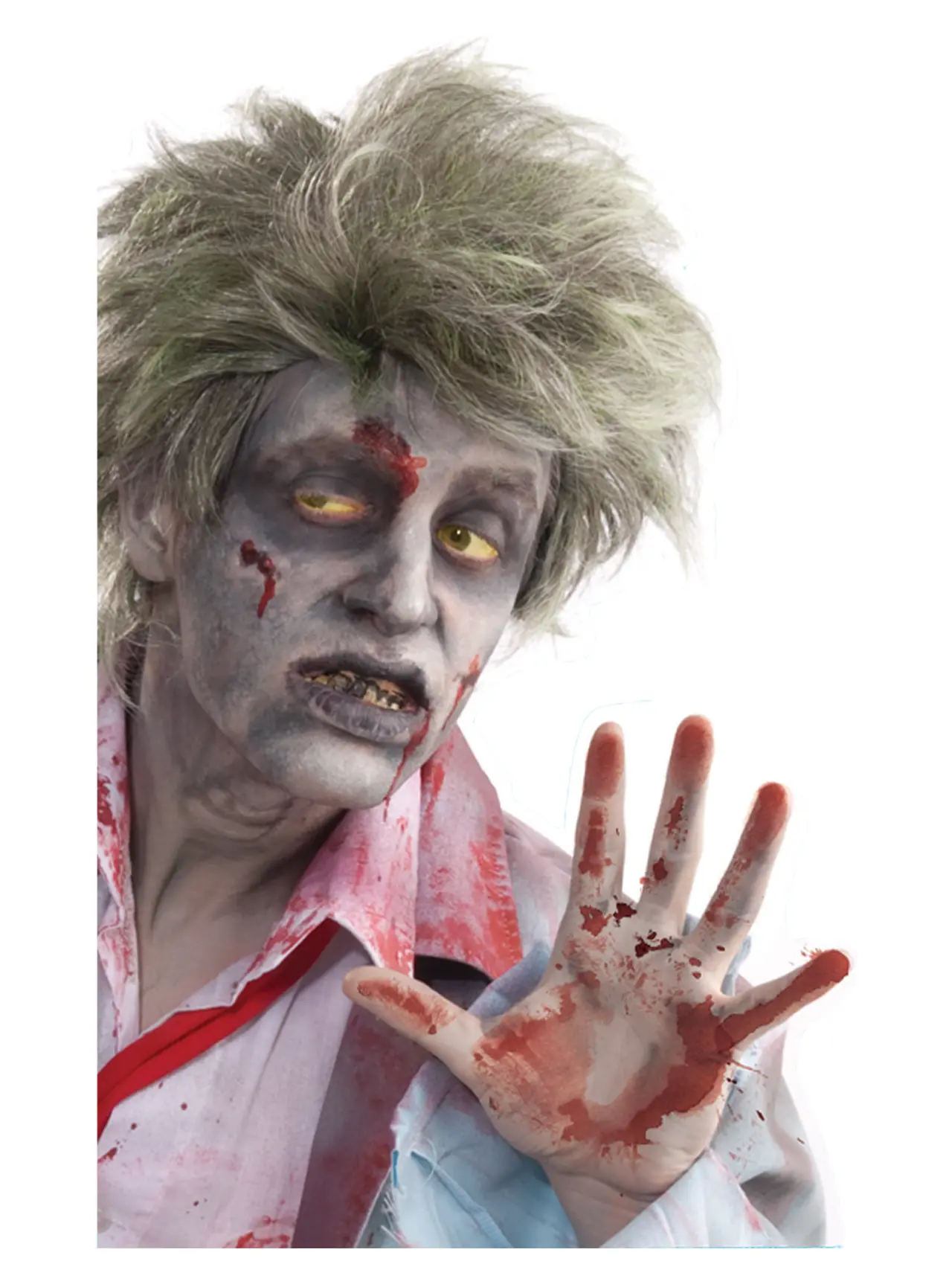 Vinduesklistermærke med kiggende zombie