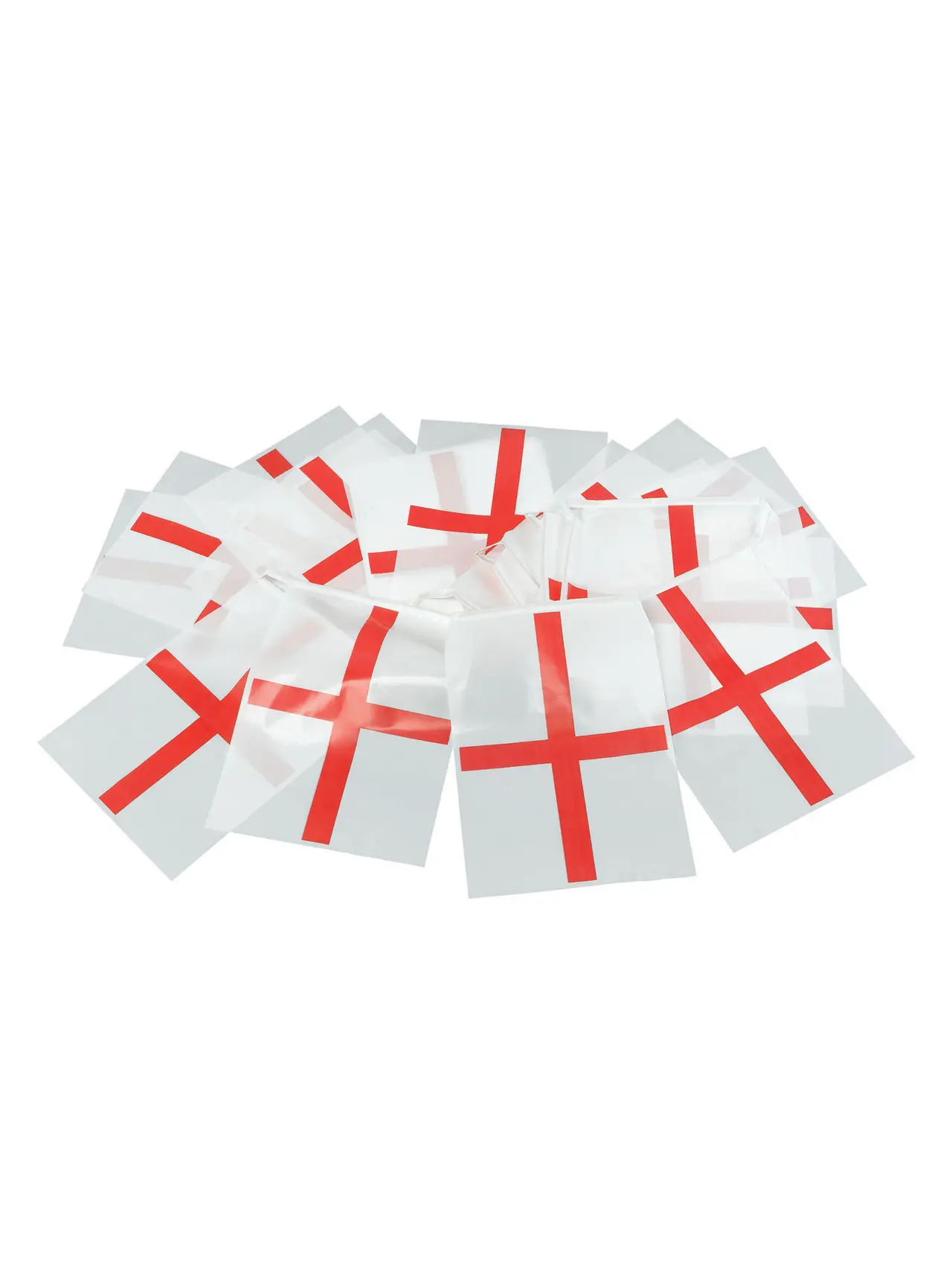 Flagguirlande med Sankt Georgs-kors – 7 m, 25 flag