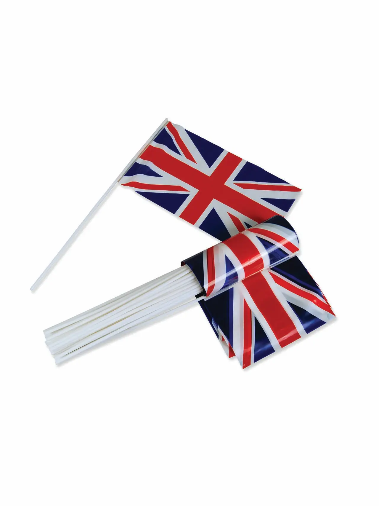 Britiske flag på pind – 50 stk.