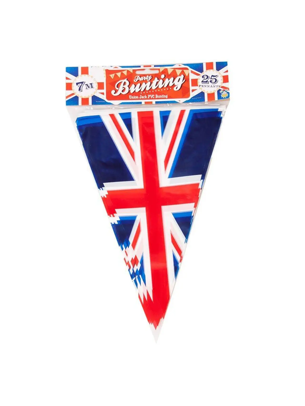 Flagranke med Union Jack – 7 m, 25 flag