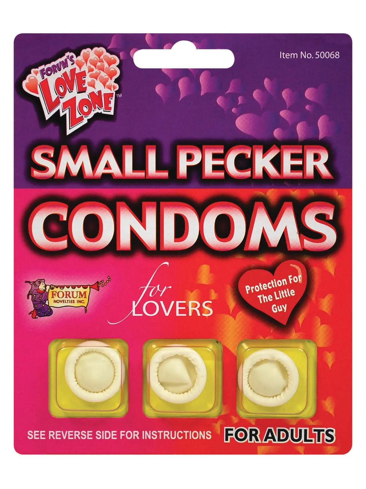 "Small Pecker" sjove kondomer – 3 stk.