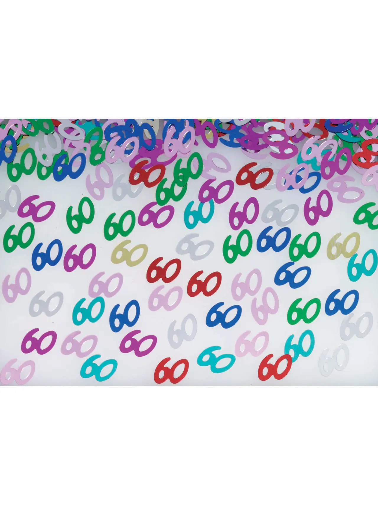 Bordkonfetti med tallet 60