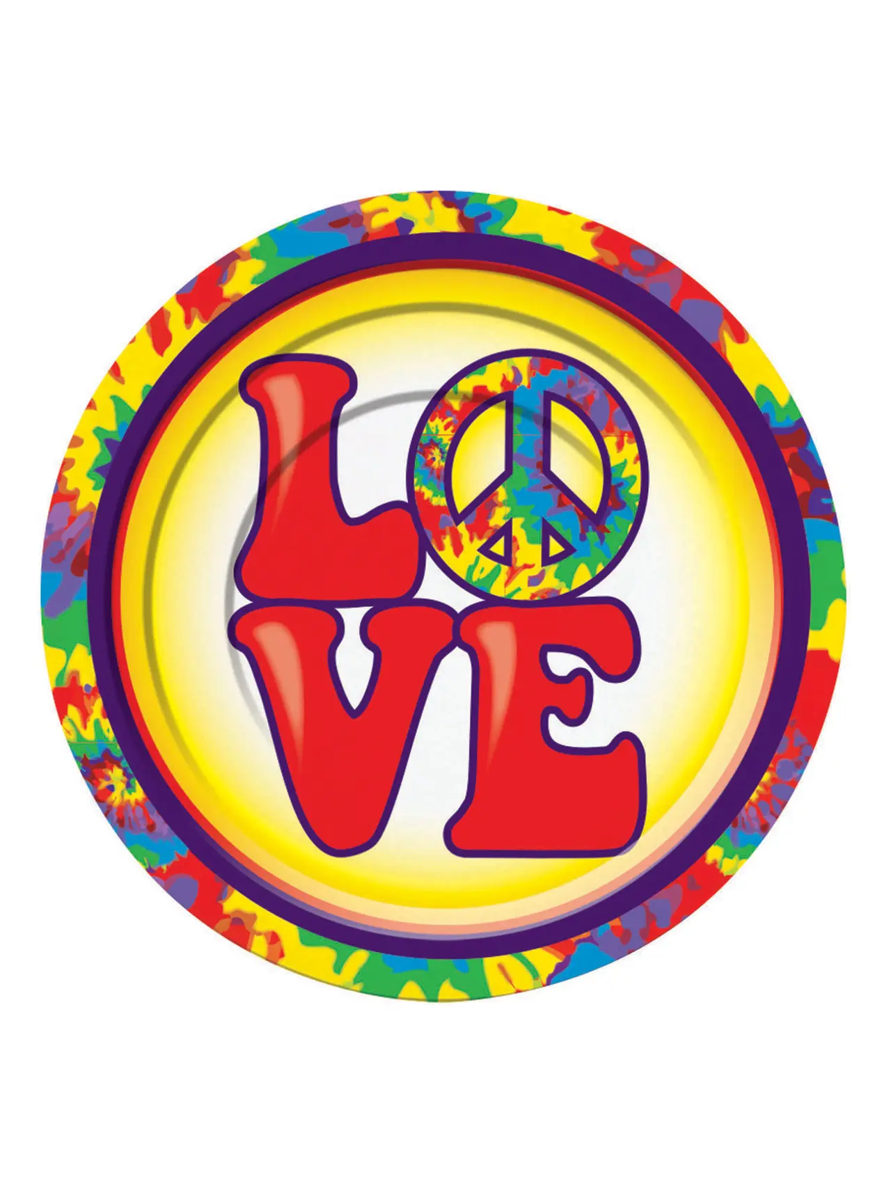 Hippie-dessertallerkener – 8 stk.