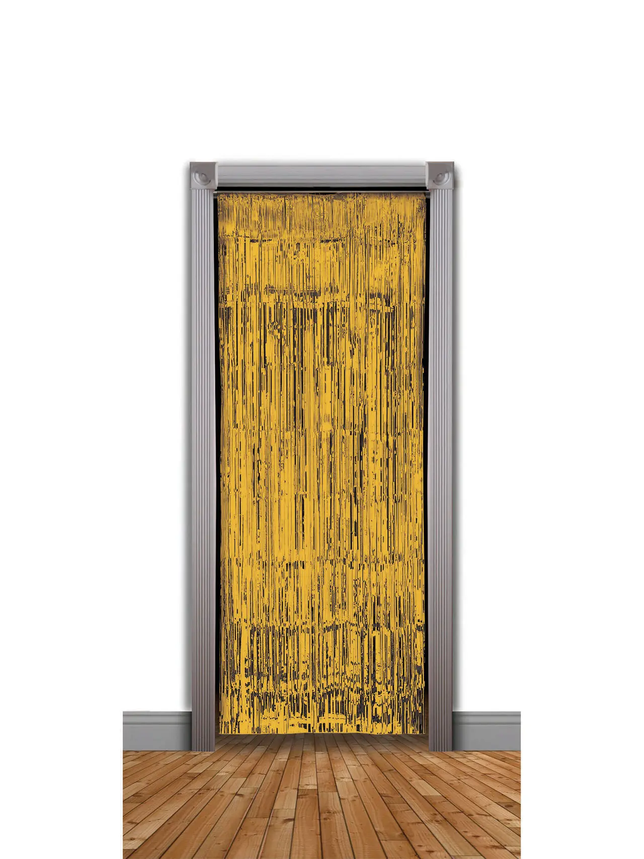 Dørforhæng med lametta – 240 x 94 cm, guld