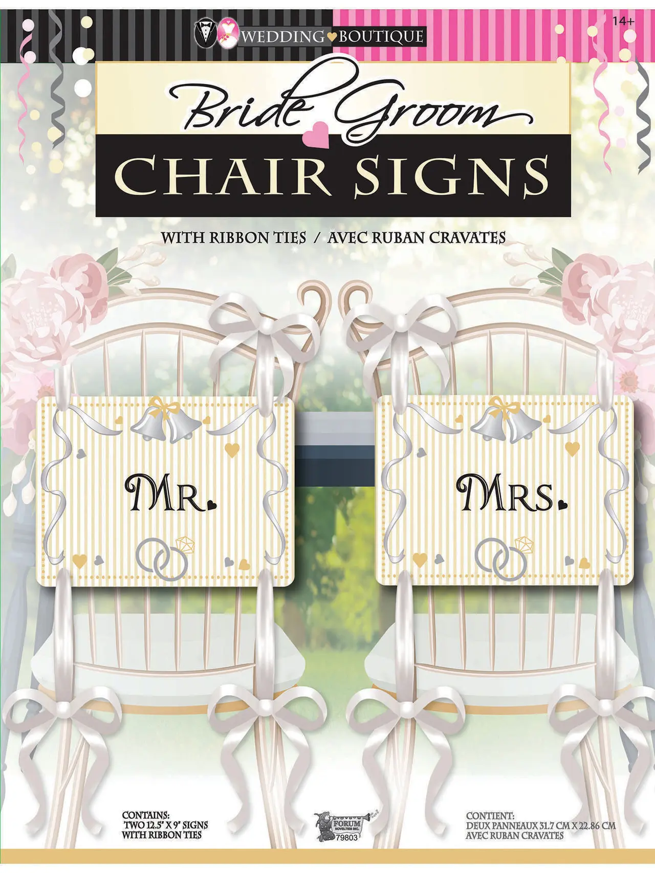 Mr & Mrs-stoleskilte til bryllup – 2 stk.