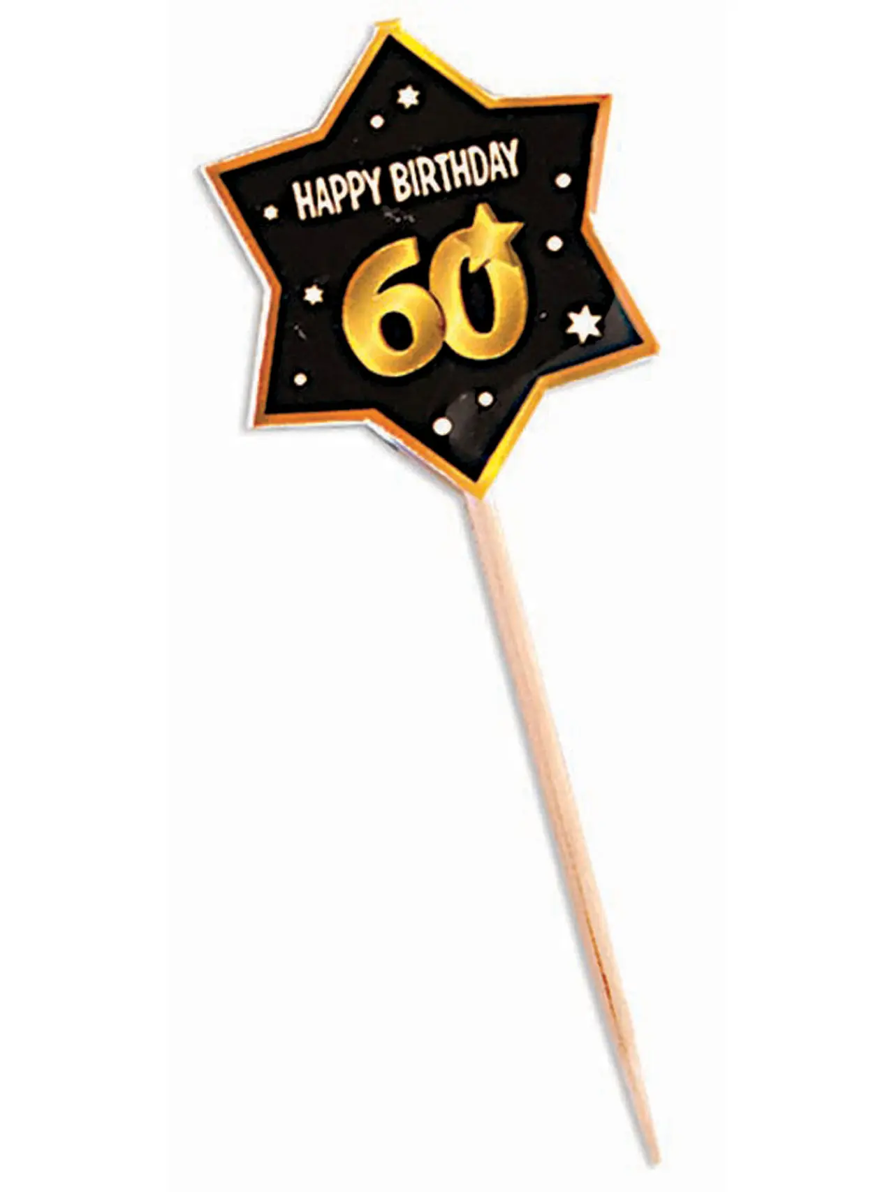 Kagepinde til 60-års fødselsdag – 12 stk.