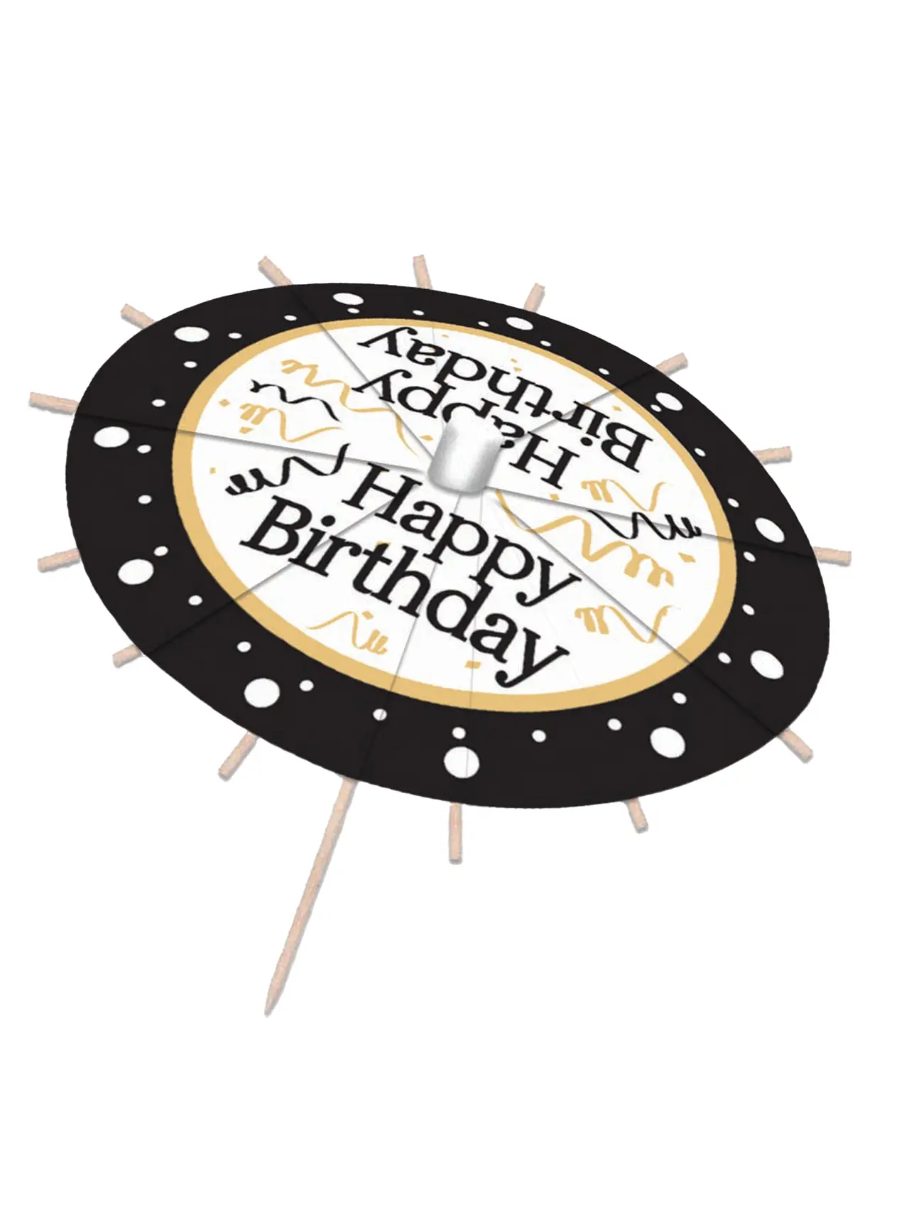 Drinksparaply med Happy Birthday