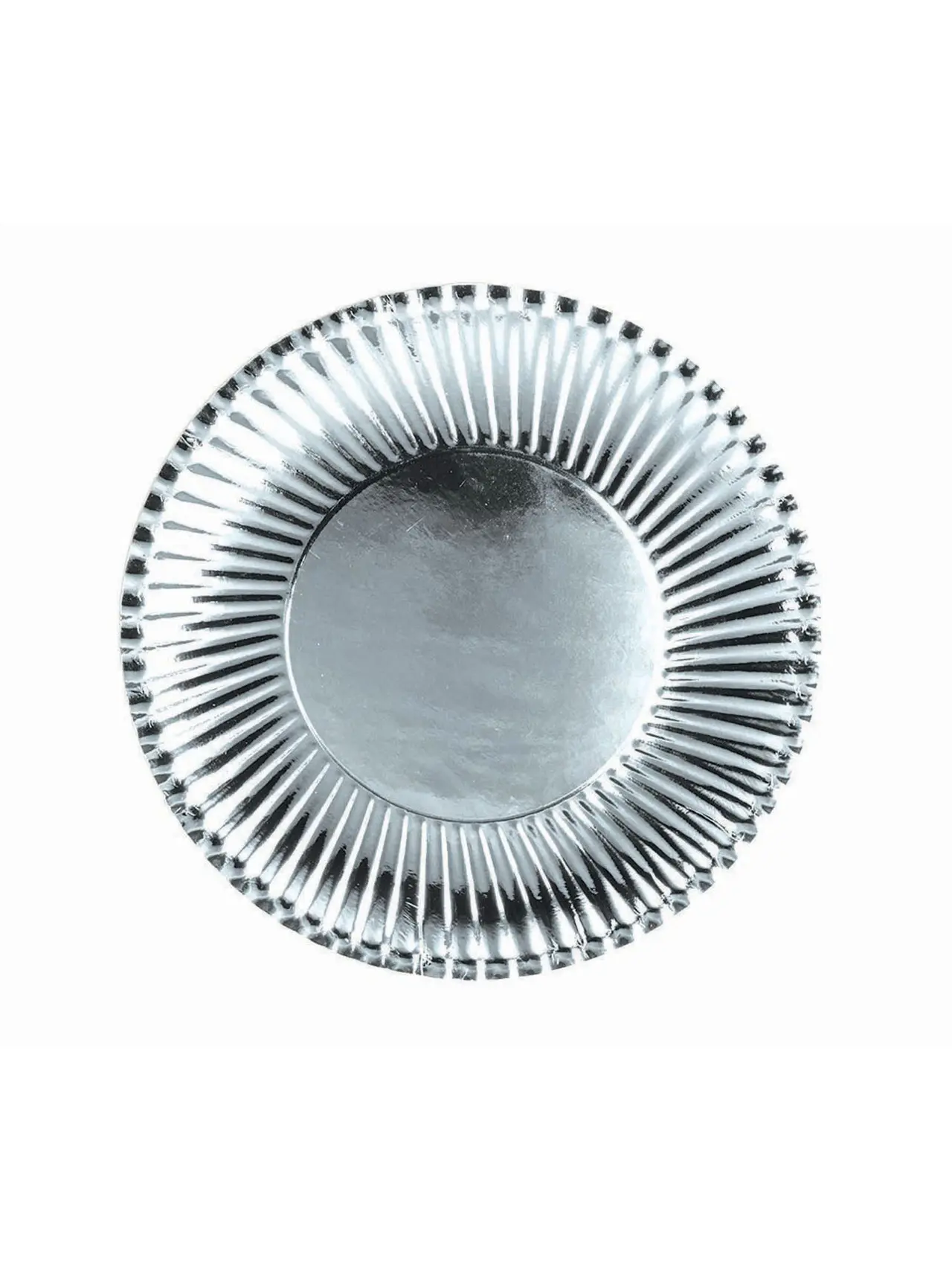 Små sølvpapirtallerkener, 18 cm, 10 stk.