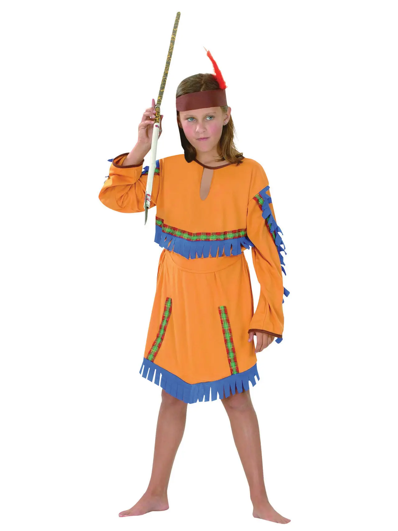 Indianerpige – kostume til piger, XL