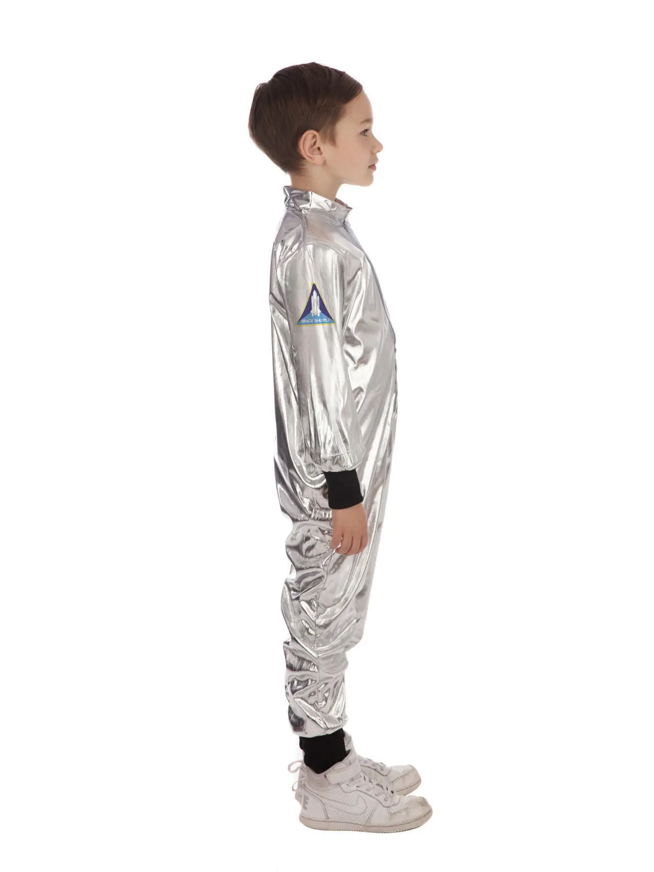 Astronaut i sølv – kostume til drenge, 5-6 år