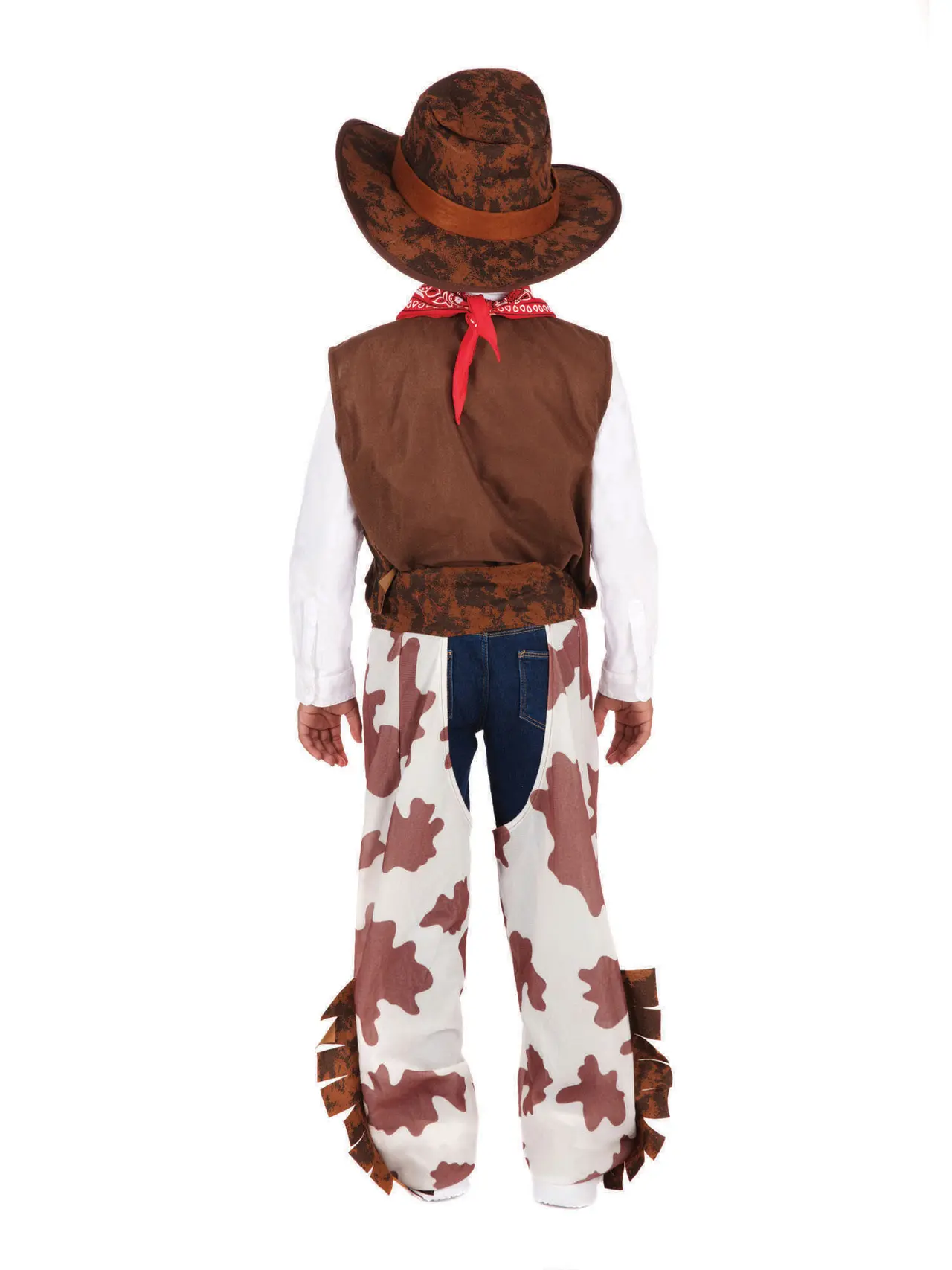 Cowboy med koprint – kostume til drenge