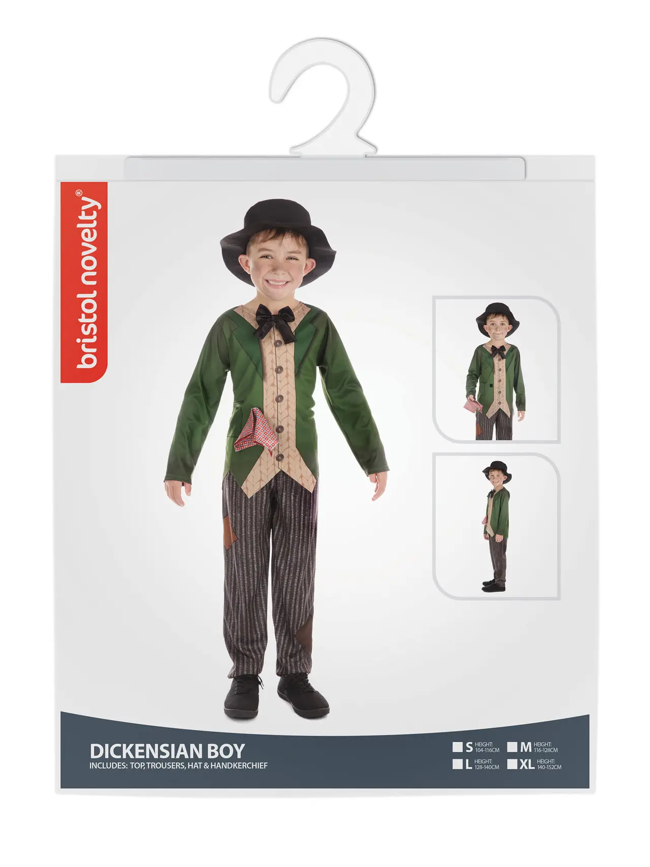 Dickens-dreng – kostume til drenge, XL