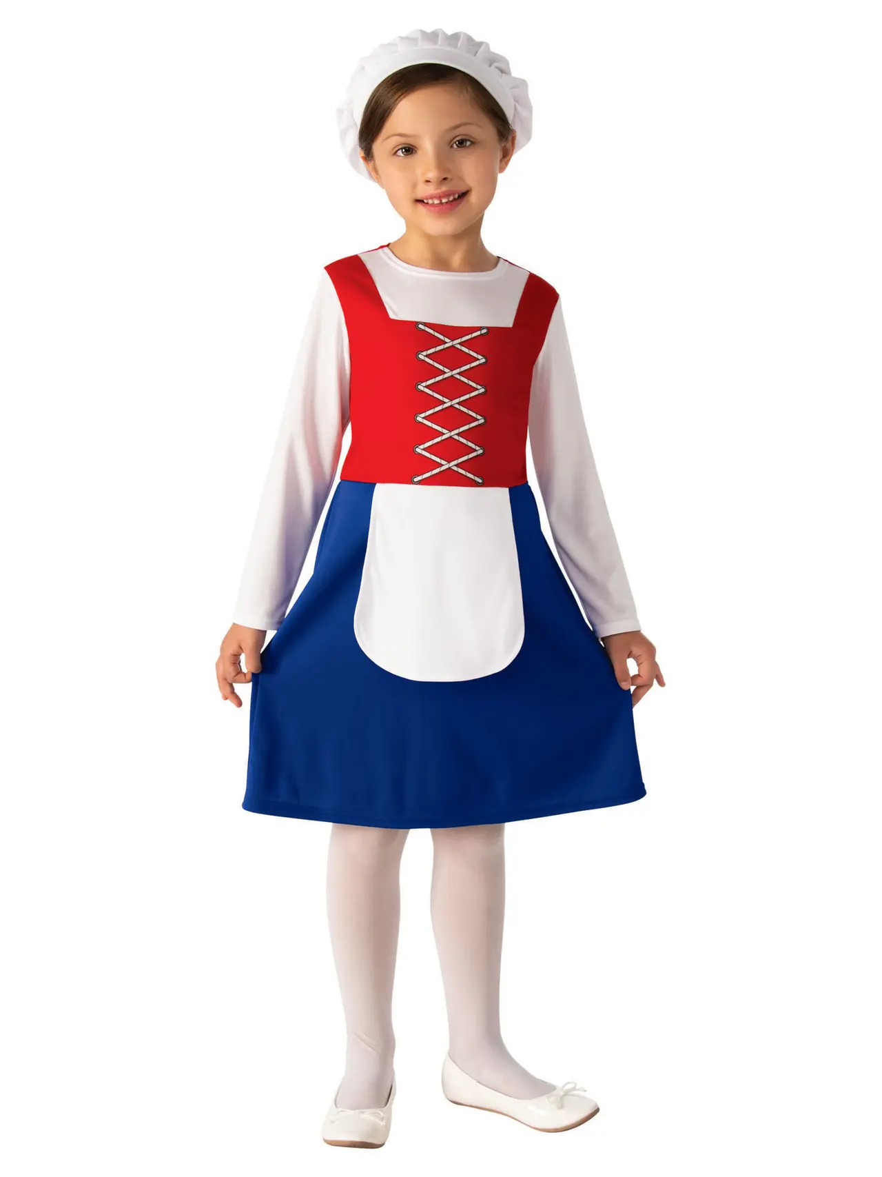 Tudorpige – kostume til piger, XL