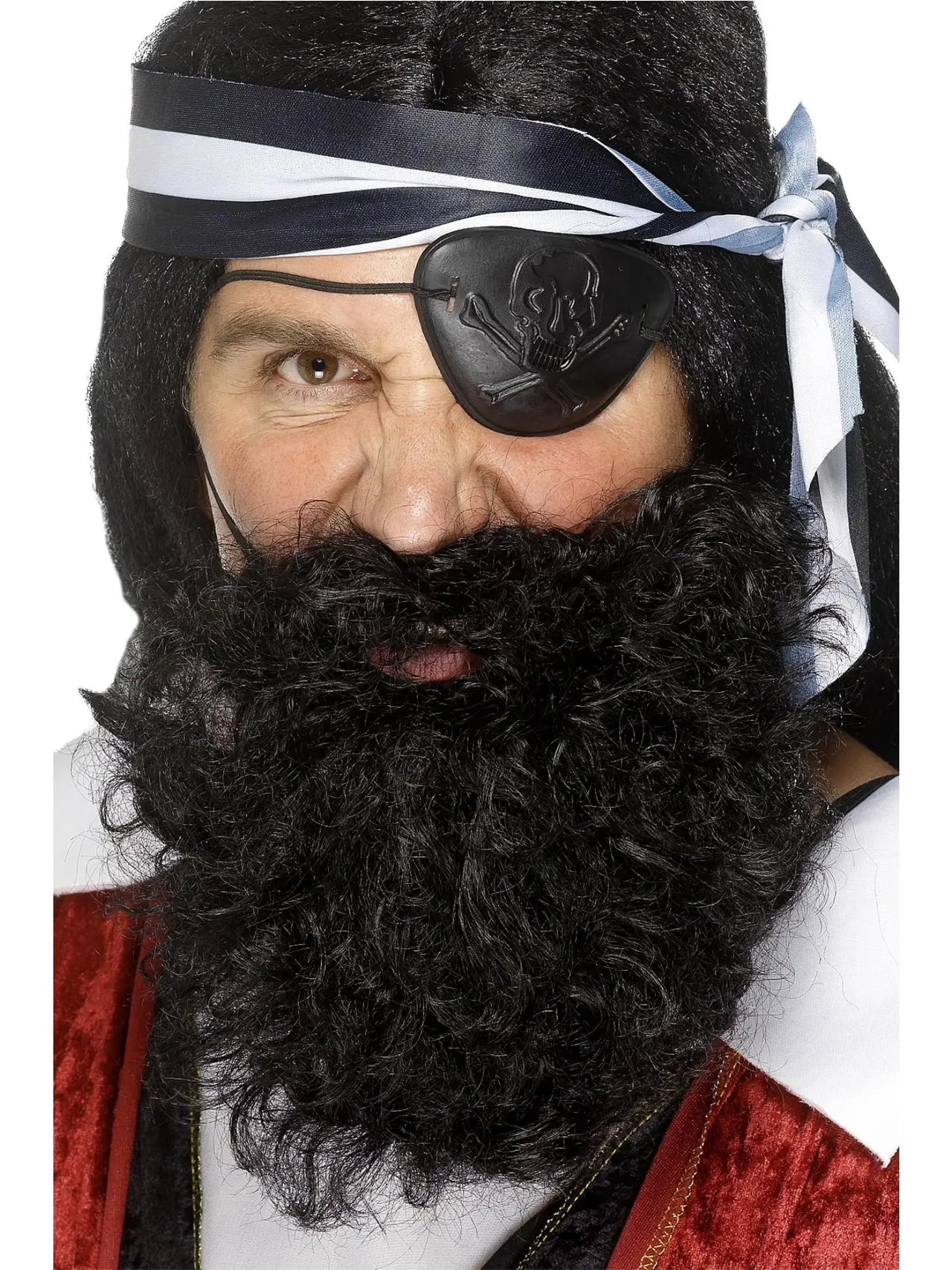 Piratskæg deluxe, sort