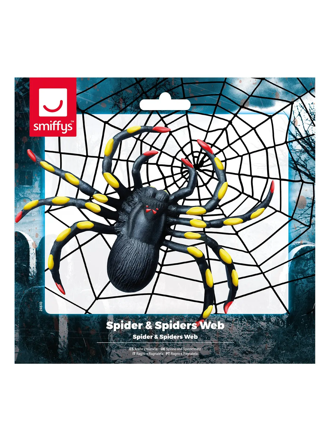 Edderkop med spindelvæv