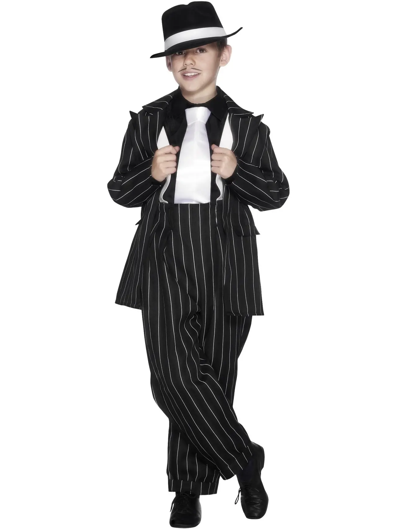 Sort zoot suit – kostume til drenge