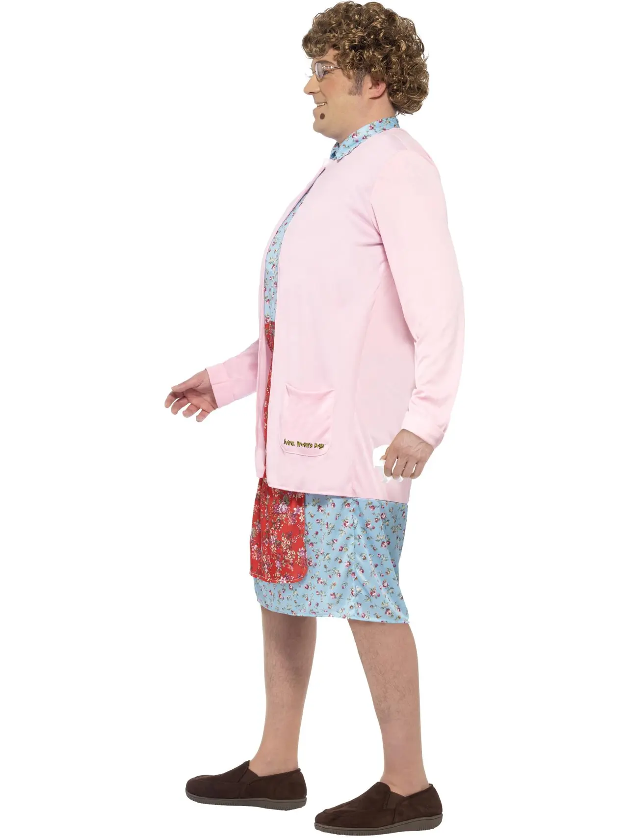 Mrs. Brown med polstring – kostume til herrer