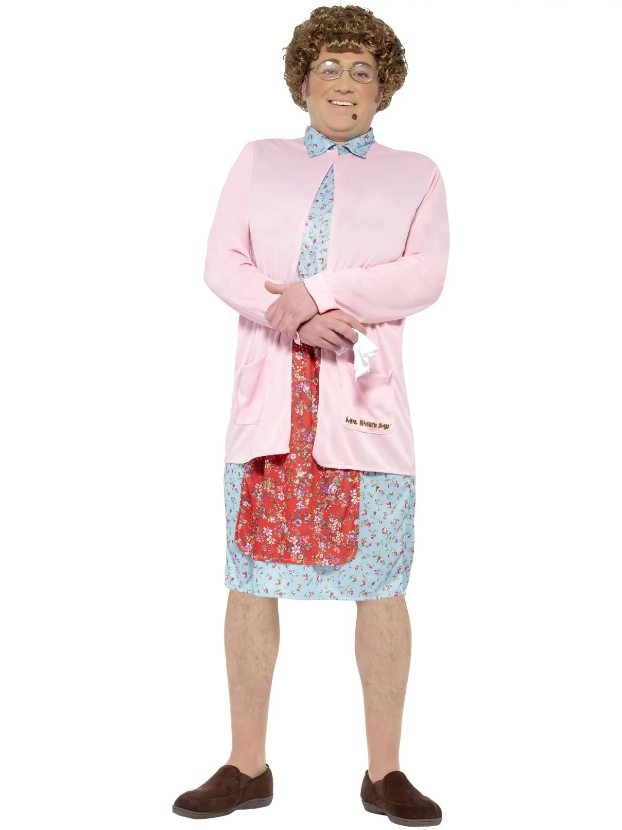 Mrs. Brown med polstring – kostume til herrer