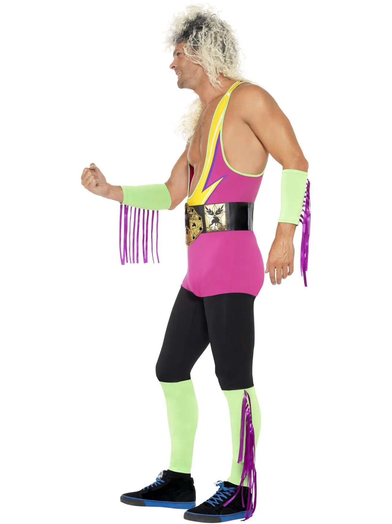 Retro wrestler – kostume til herrer