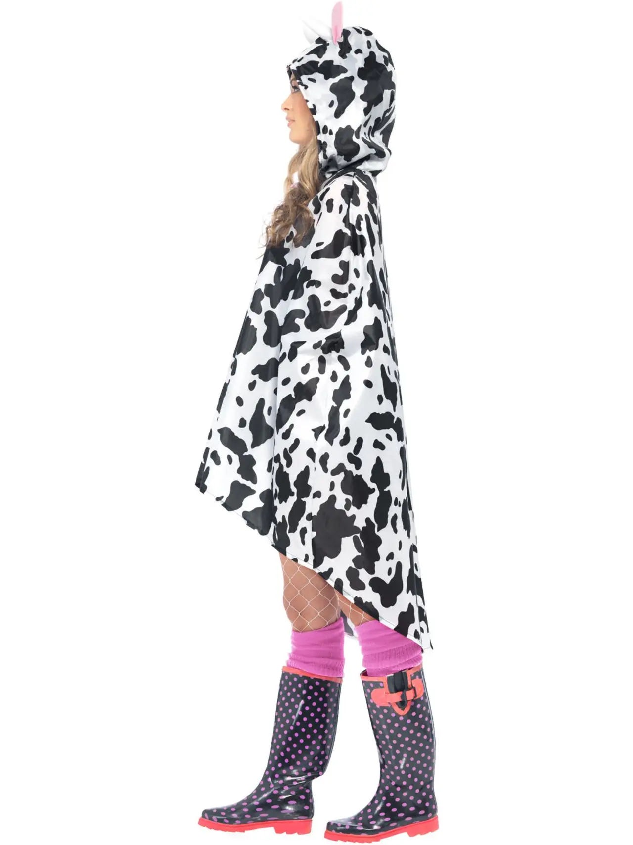 Ko-festponcho med pose