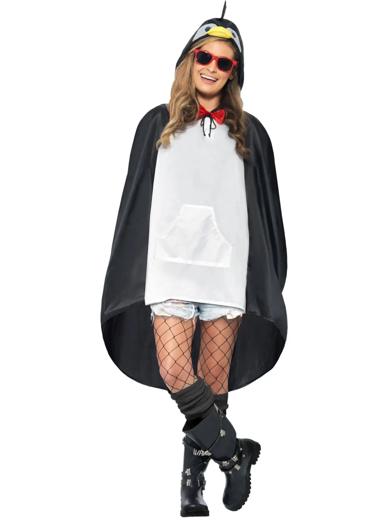 Pingvin-festponcho med pose