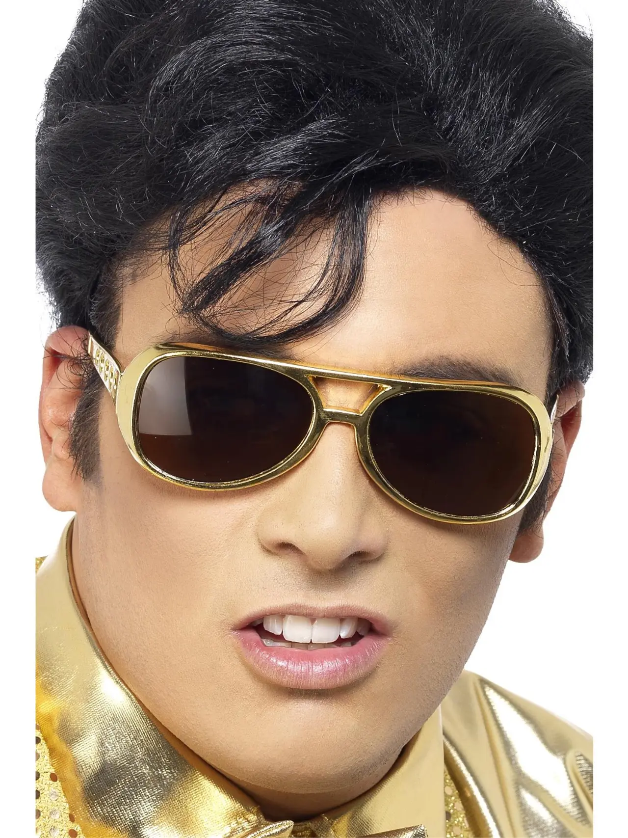 Elvis-solbriller i guld