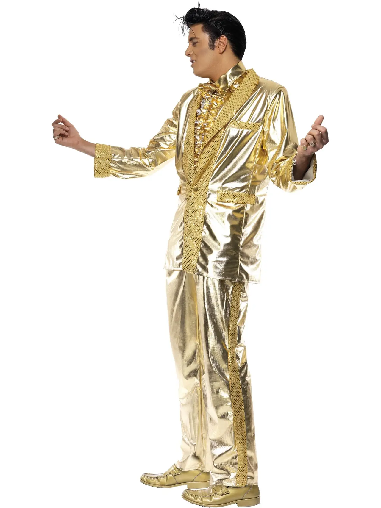 Elvis i guld – kostume til herrer