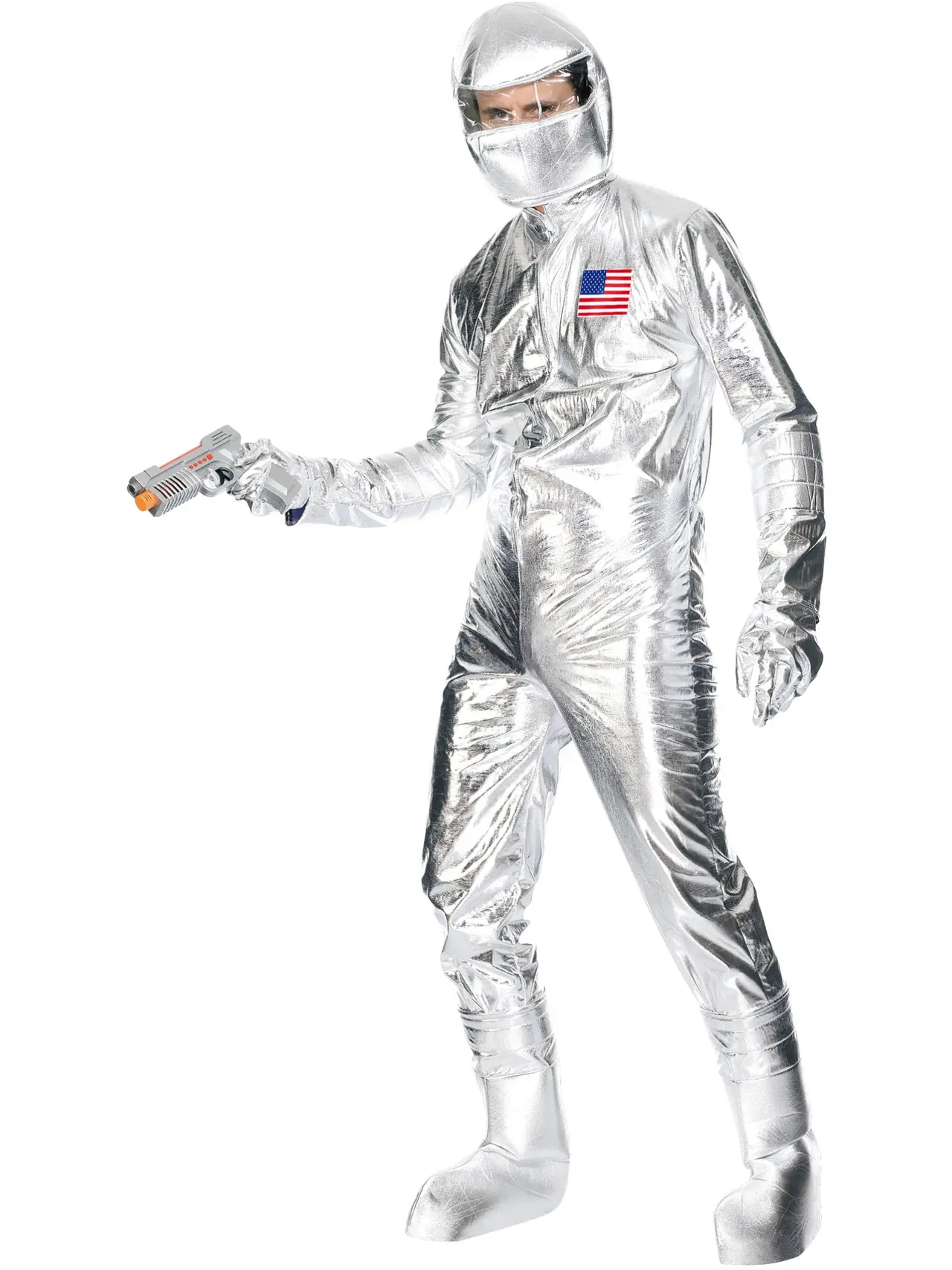 Sølv astronaut – kostume til herrer