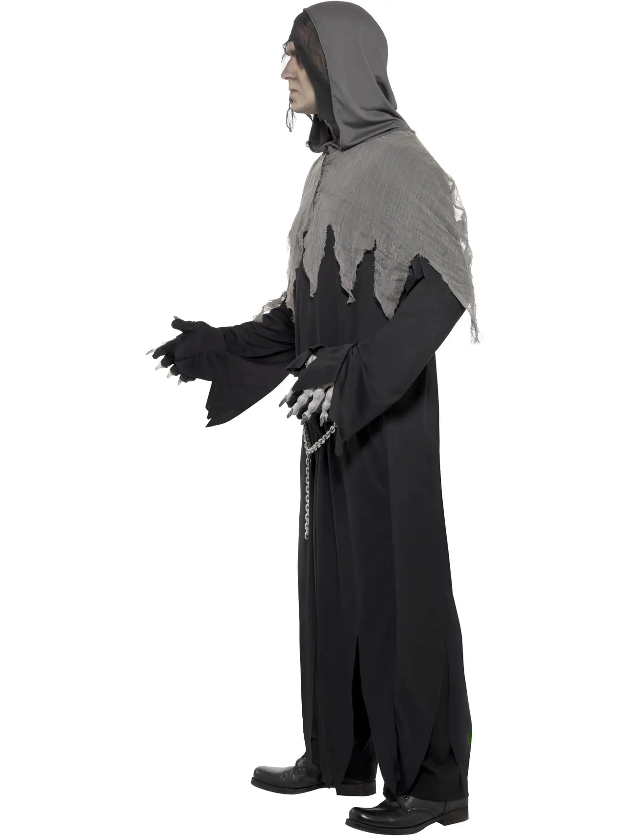 Grim Reaper-kutte med kæde – kostume til herrer