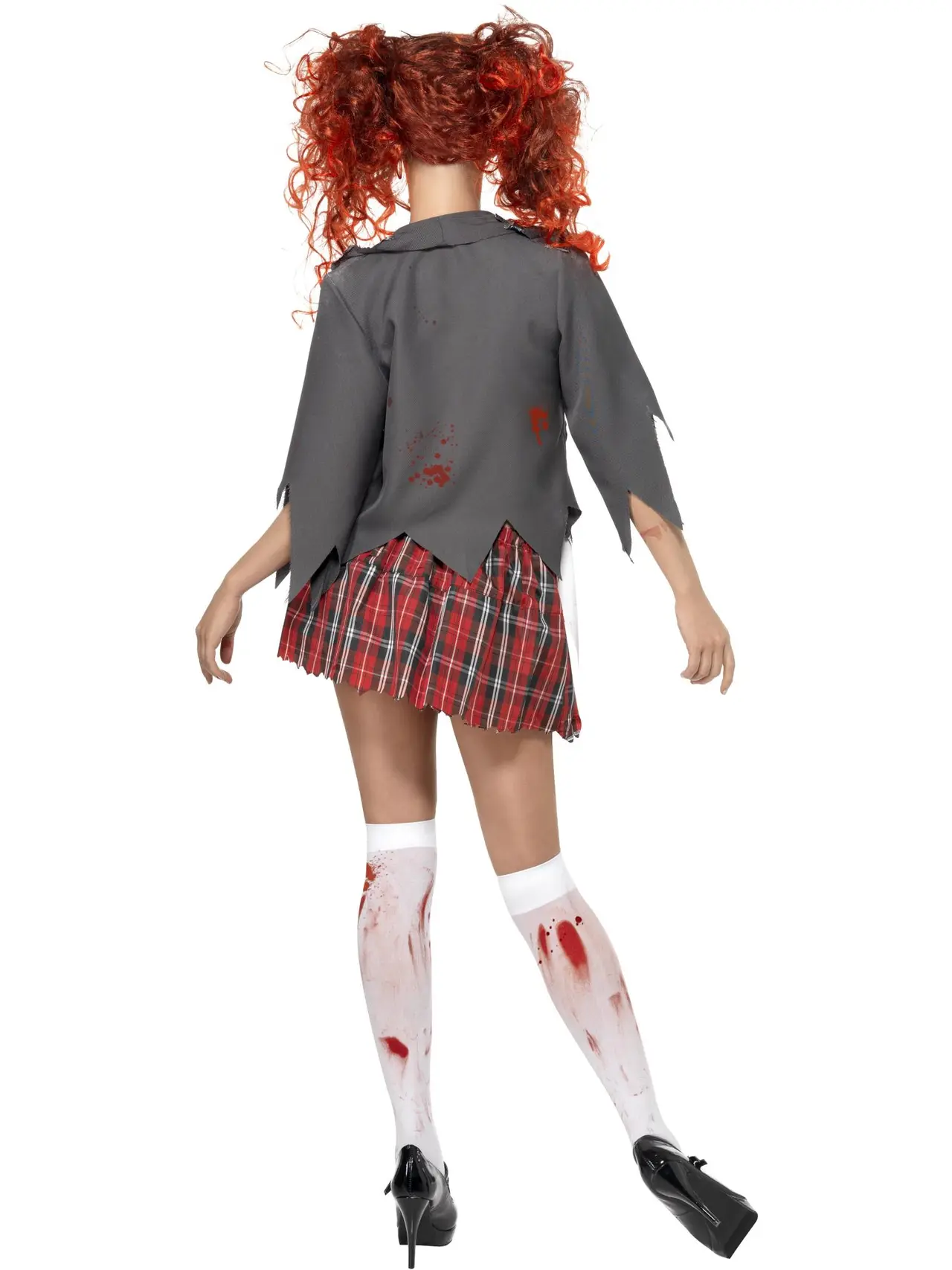 Zombie-skolepige – kostume til damer