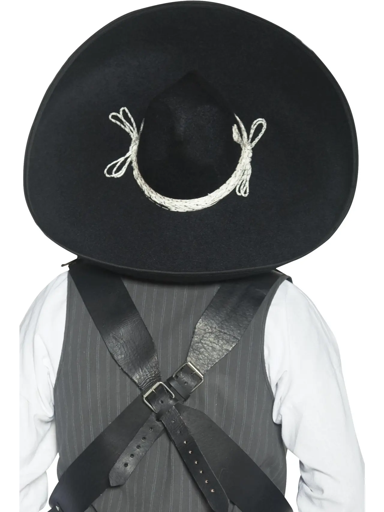 Sort mexicansk banditsombrero