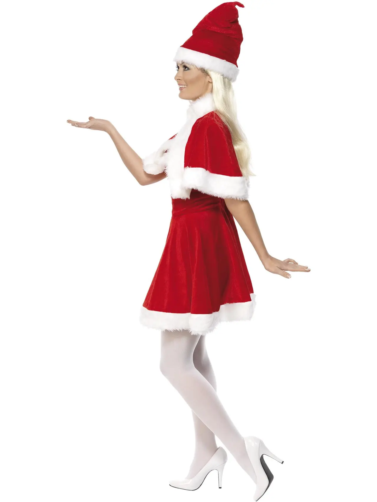 Julepige med kappe – kostume til damer