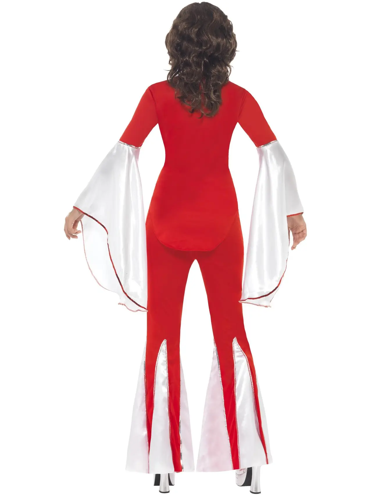 Rødt 70'er-popstjernekostume – kostume til damer