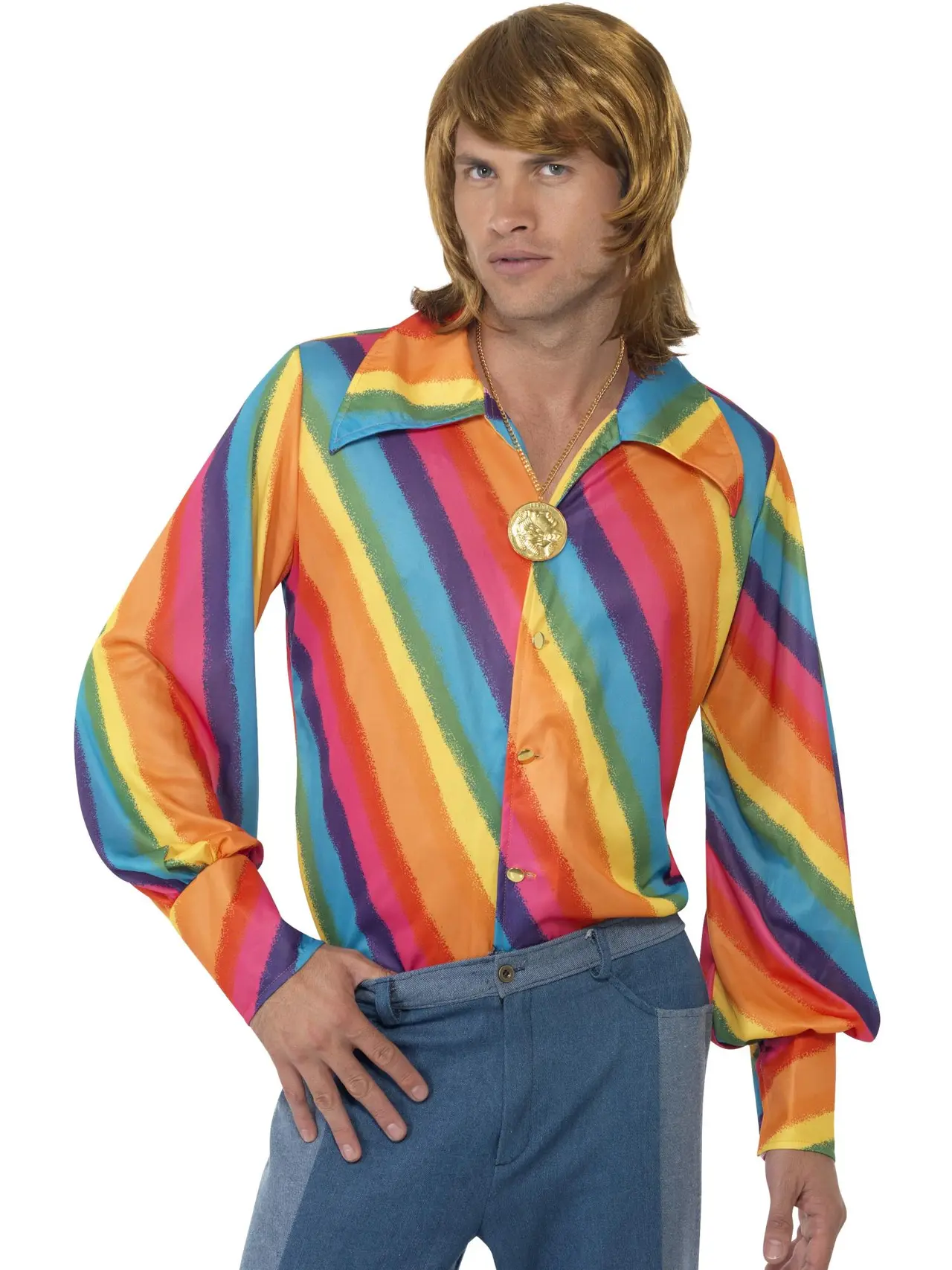 Regnbuestribet 70'er-skjorte
