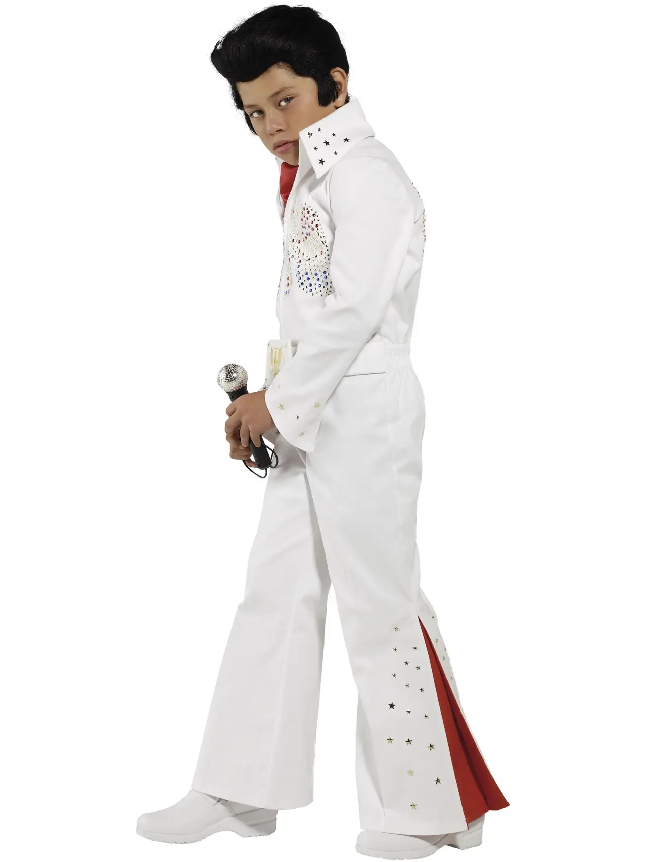 Elvis, hvid – kostume til drenge
