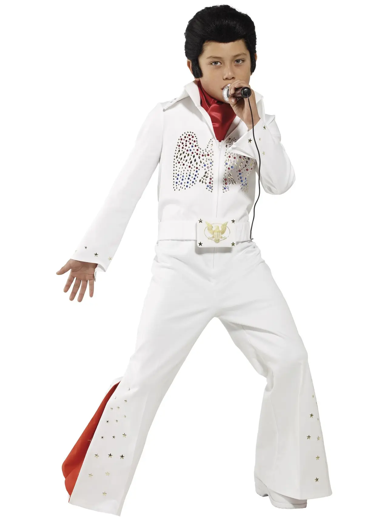 Elvis, hvid – kostume til drenge