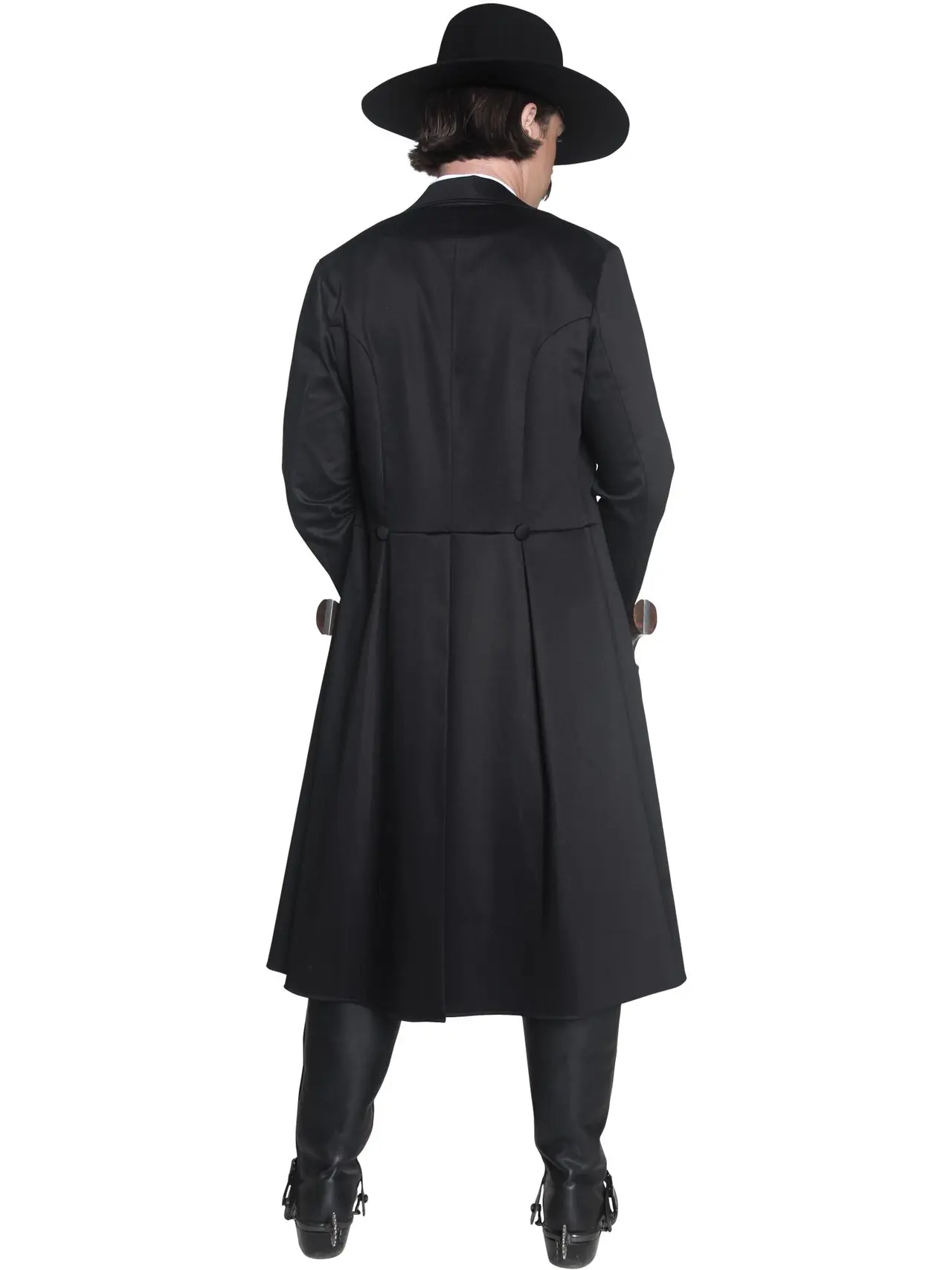 Westernsherif deluxe, sort – kostume til herrer