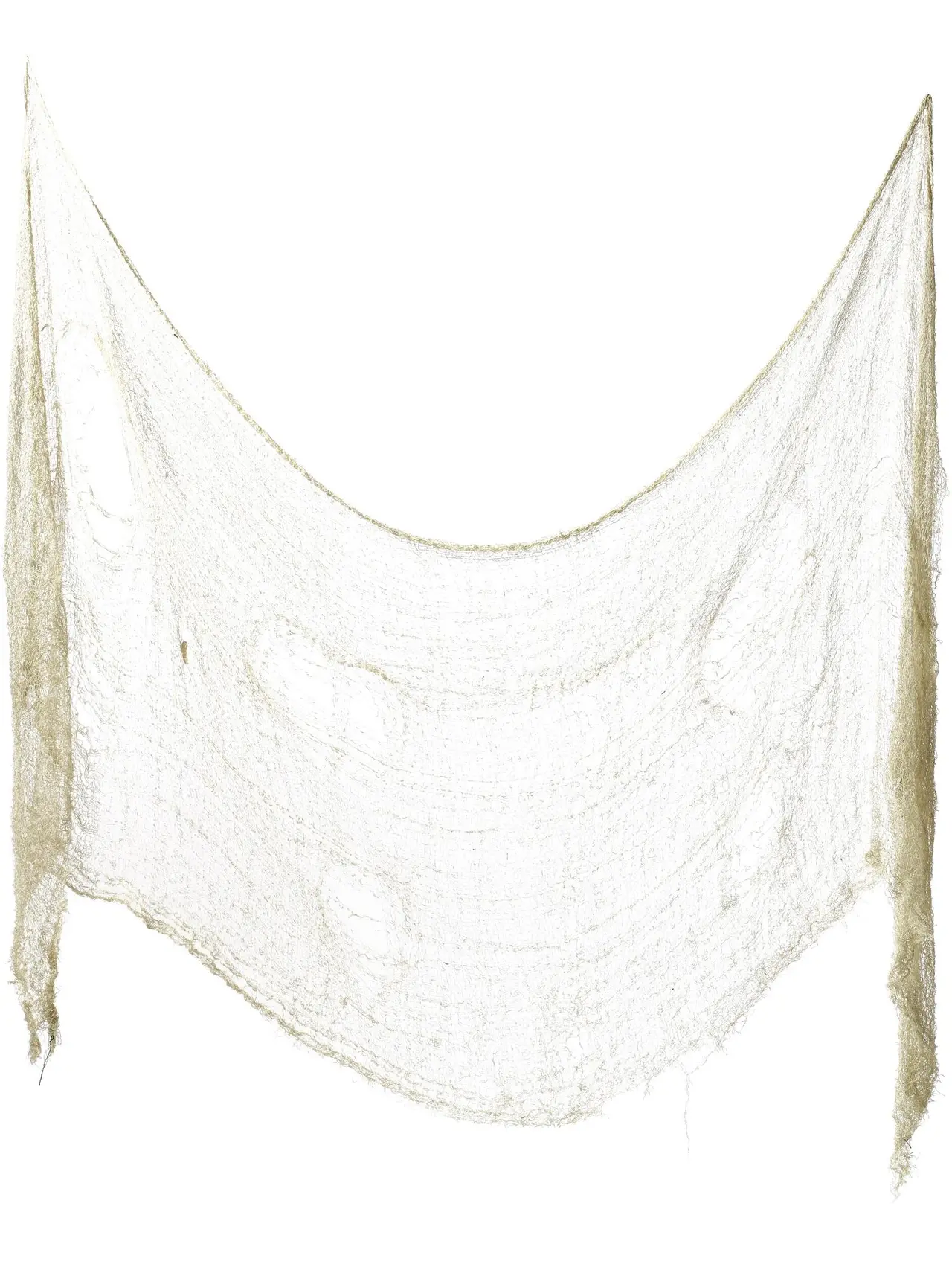 Uhyggeligt flosset stof, cremefarvet, 75 x 300 cm
