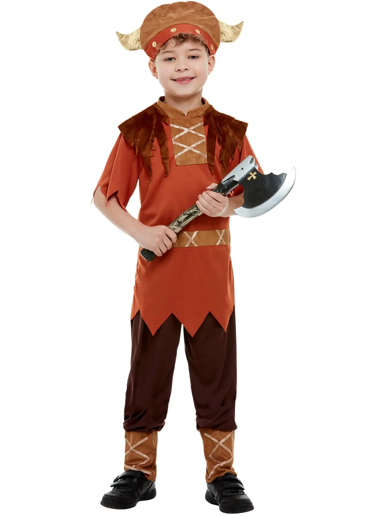 Brun viking – kostume til drenge
