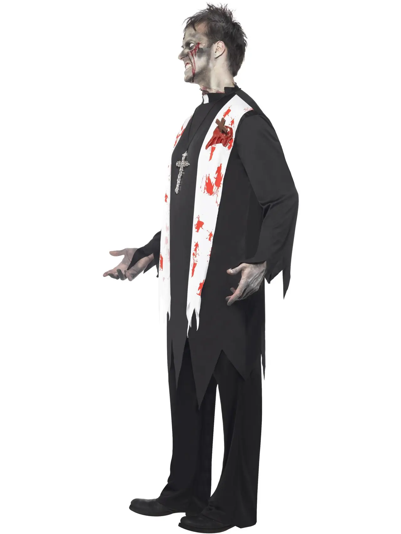Zombiepræst – kostume til herrer