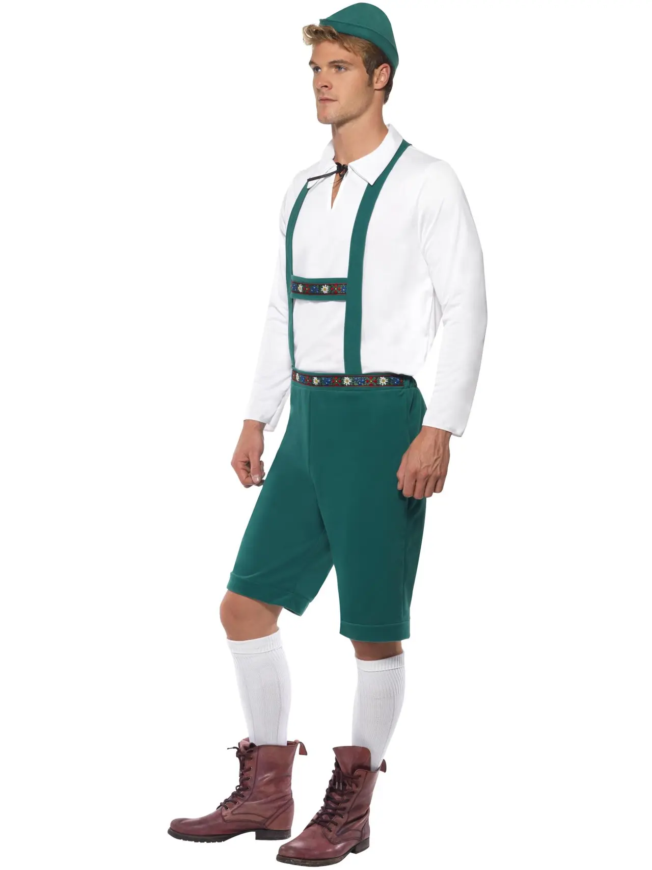Grøn lederhosen – kostume til herrer