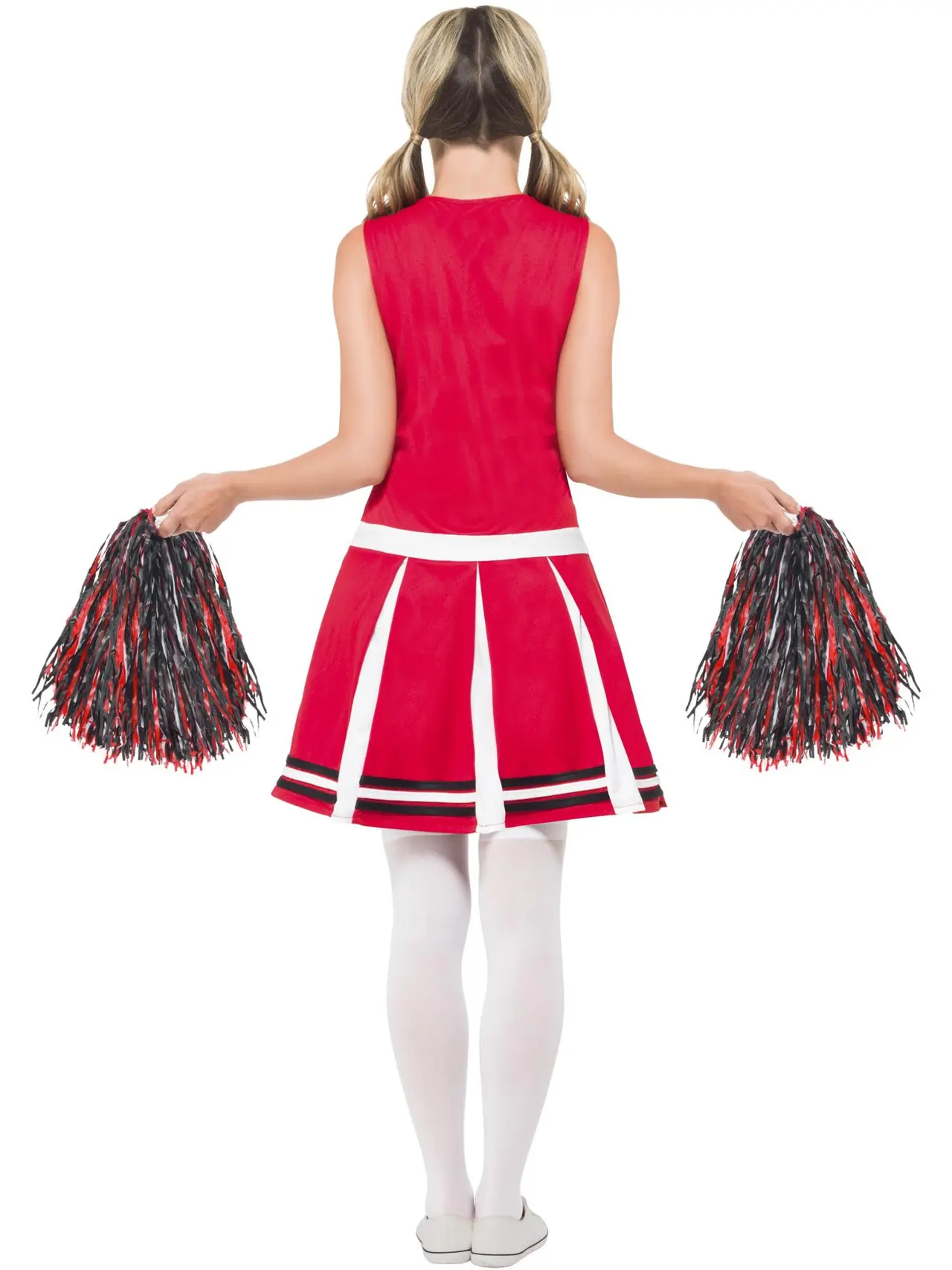 Rødt cheerleaderkostume – kostume til damer