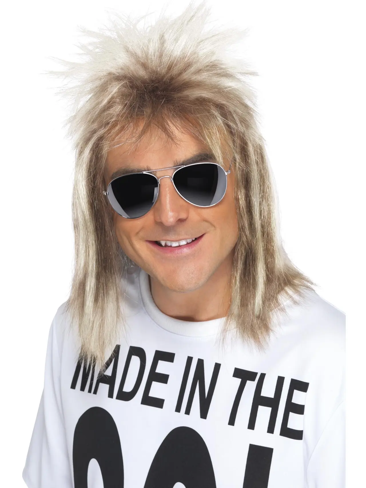 Blond 80'er-mulletparyk