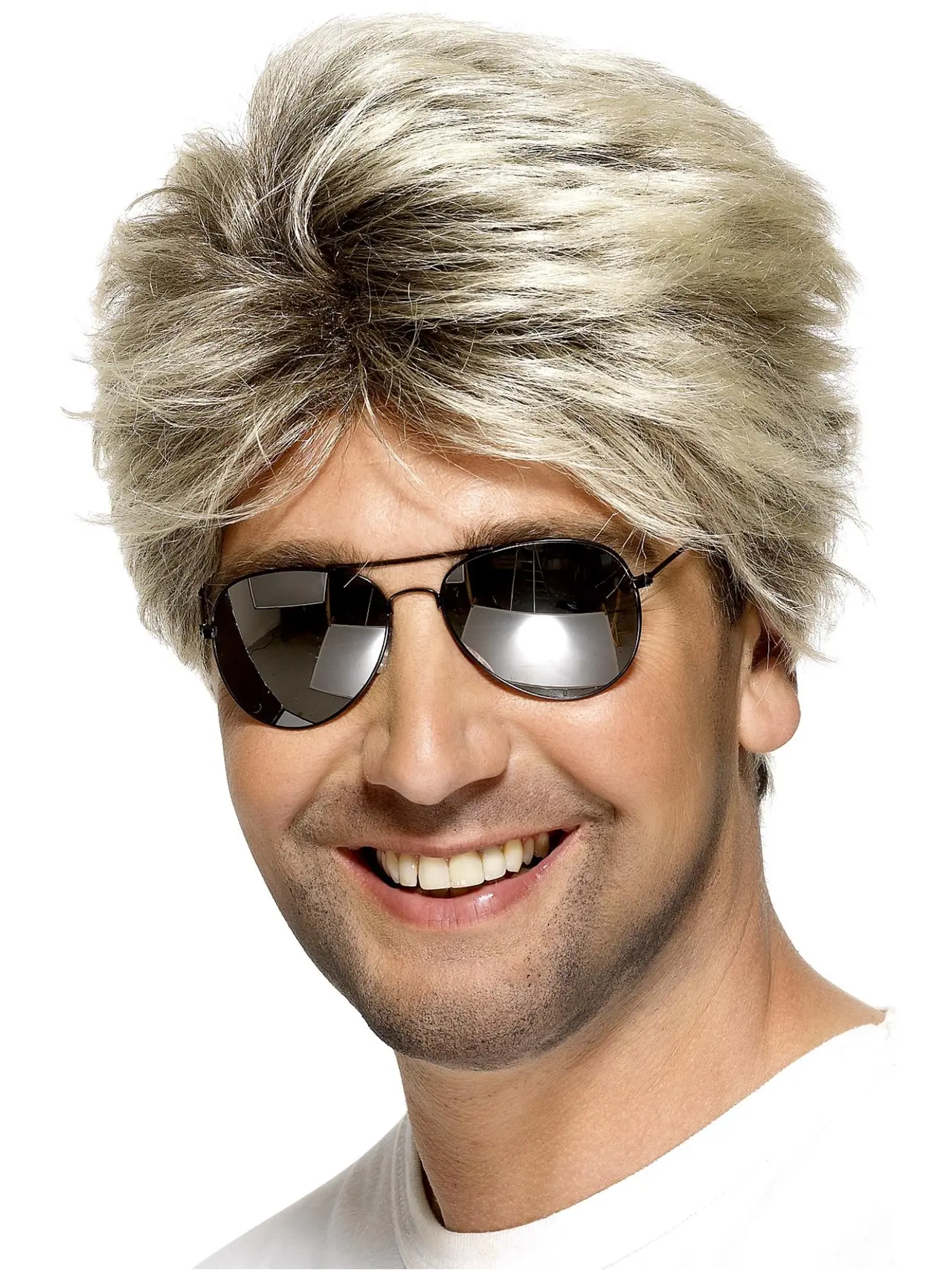 Blond kort 80'er-street-paryk