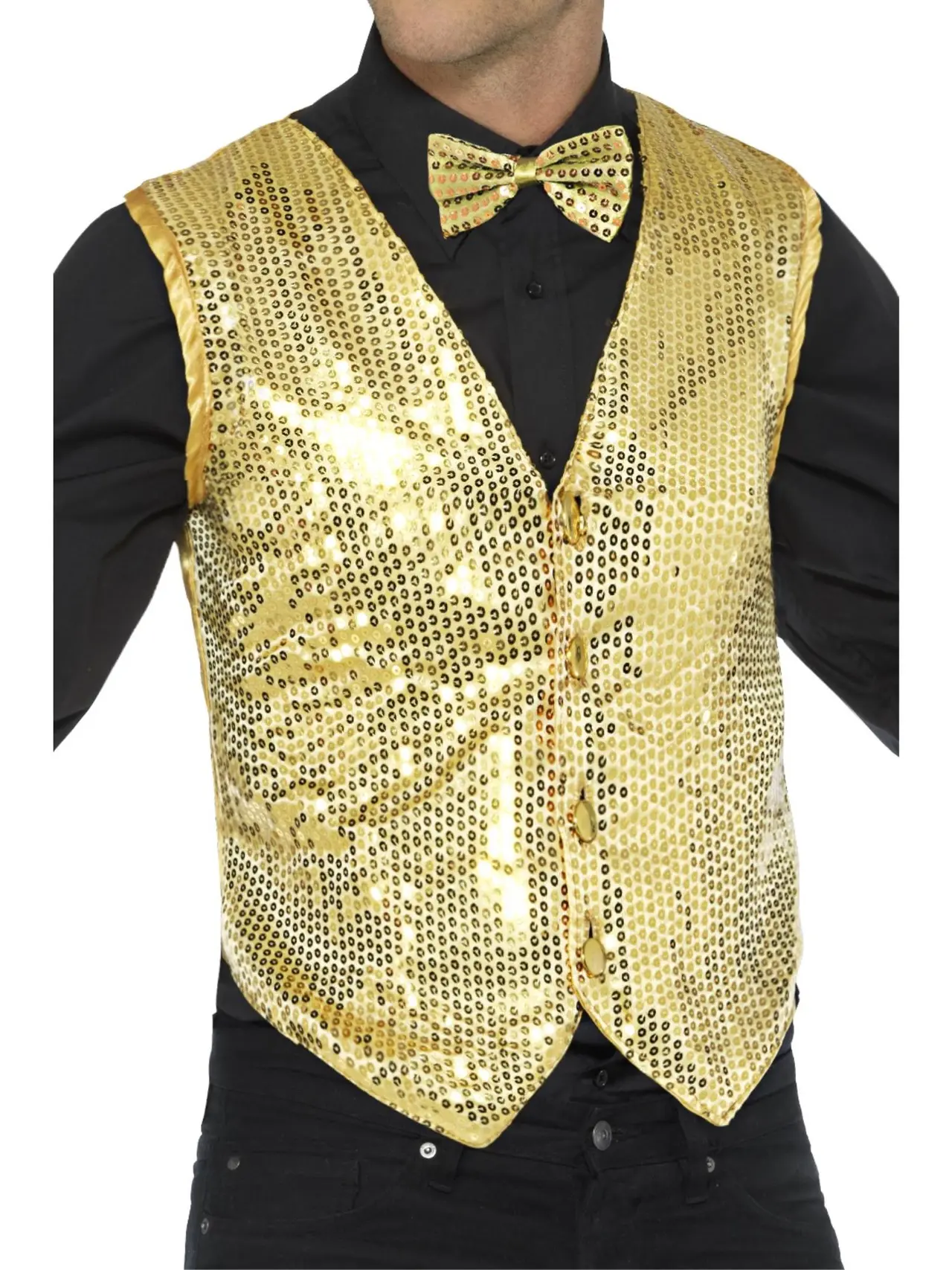Guld paillet-vest