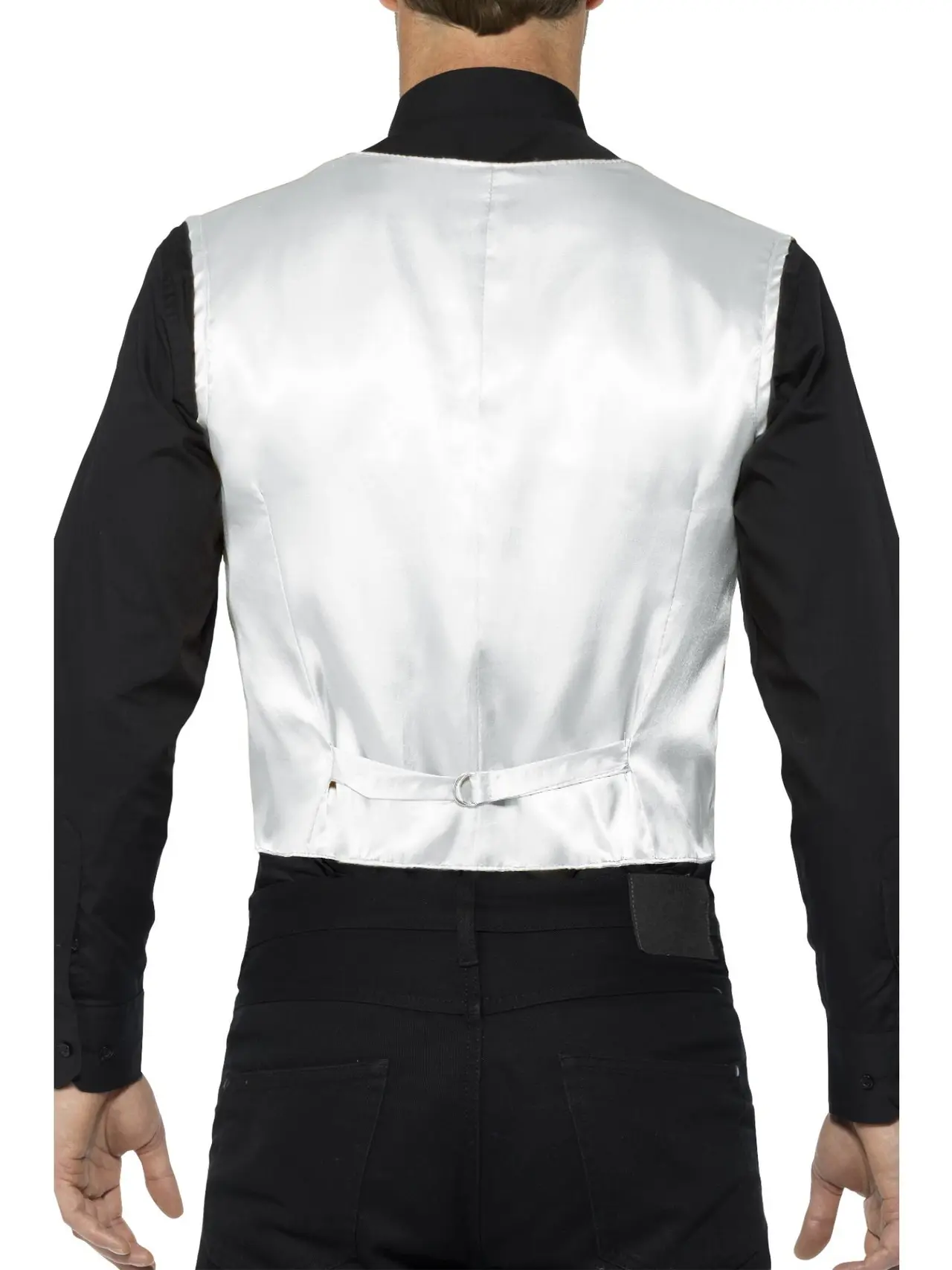 Sølv paillet-vest