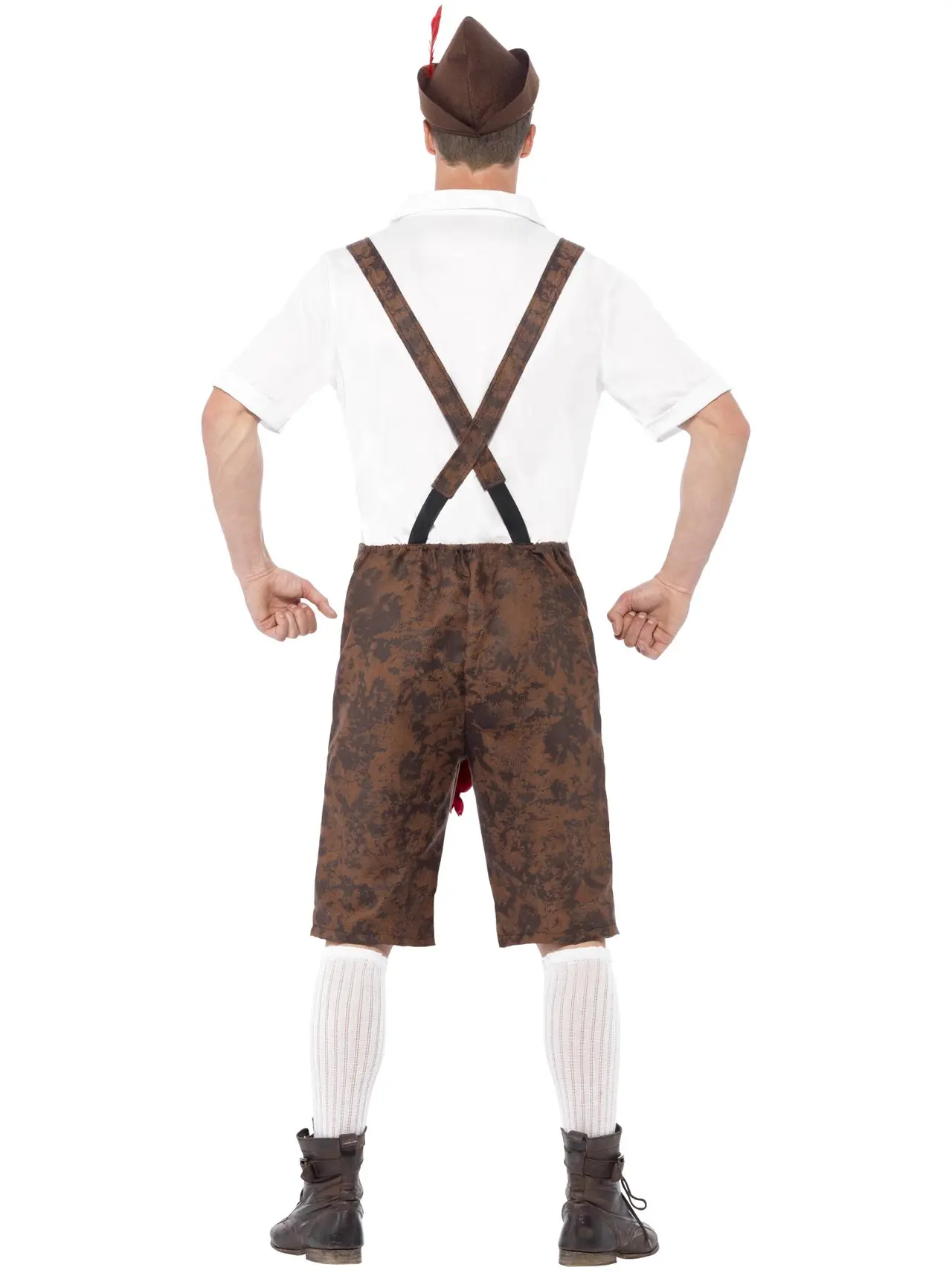 Brad Wurst-kostume med lederhosen – kostume til herrer