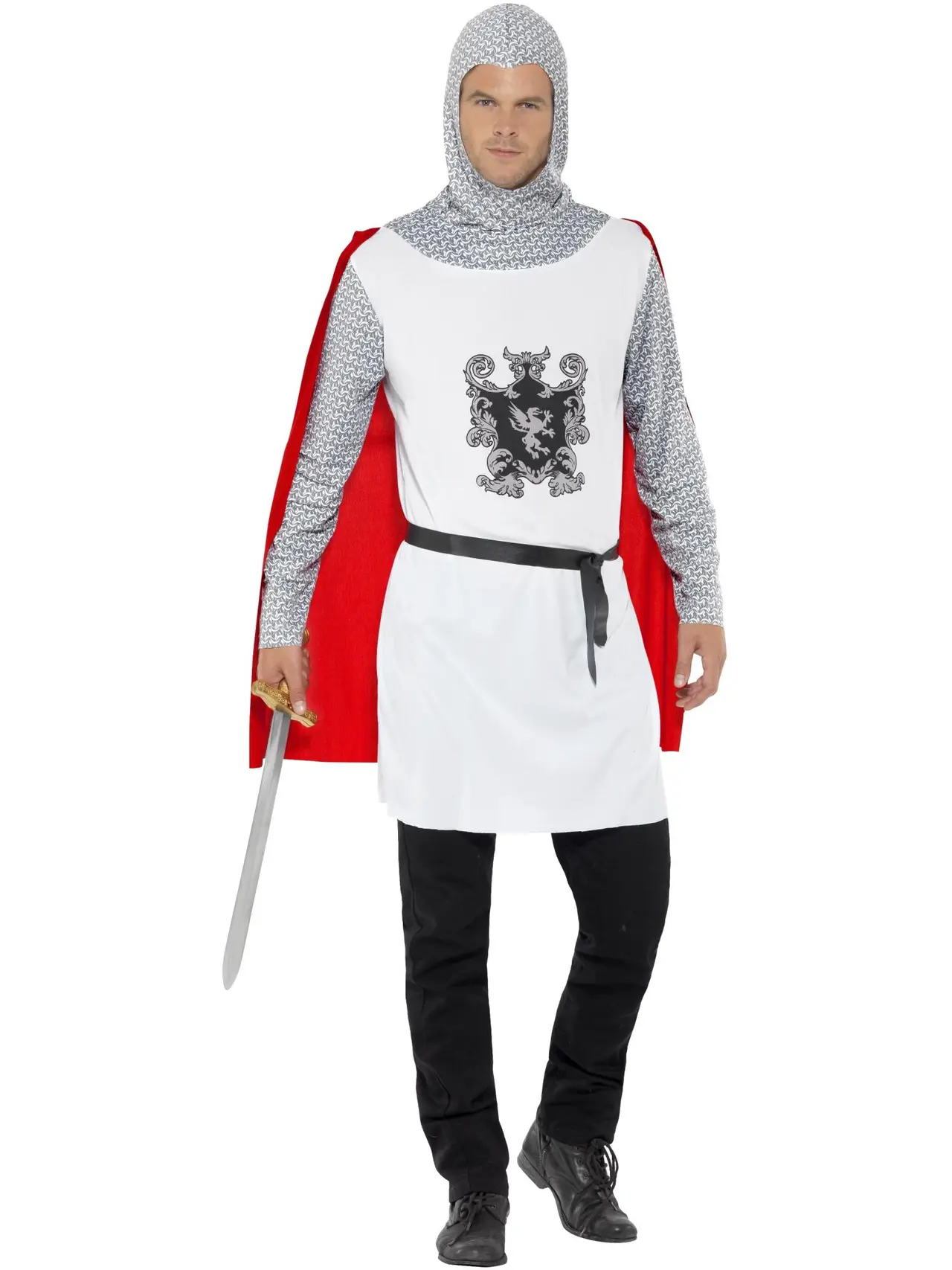 Hvid ridder – kostume til herrer
