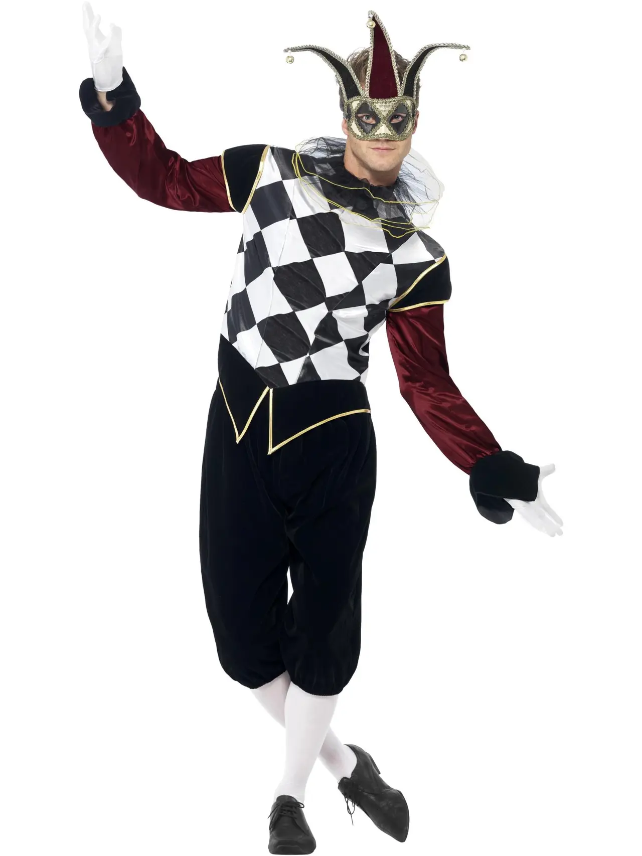 Gotisk venetiansk harlekin – kostume til herrer