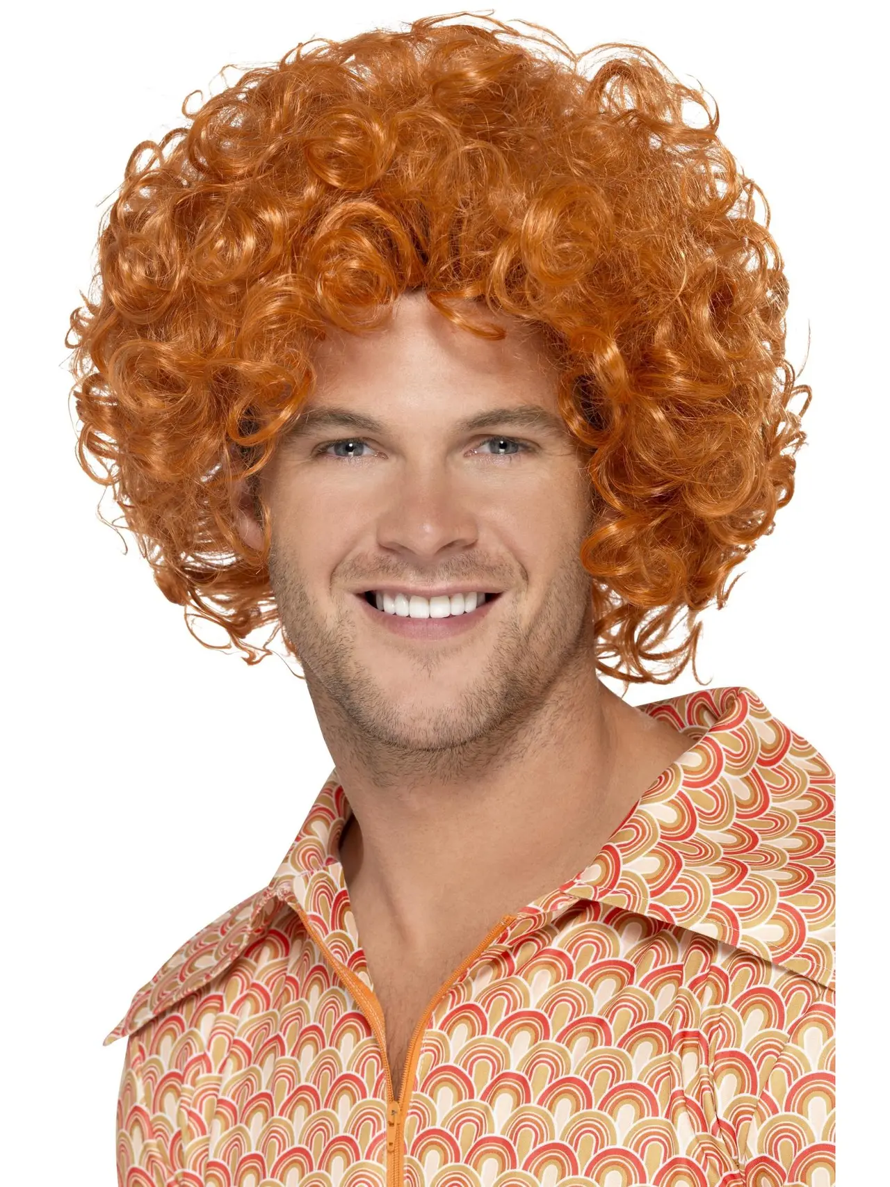Krøllet afroparyk, rødhåret